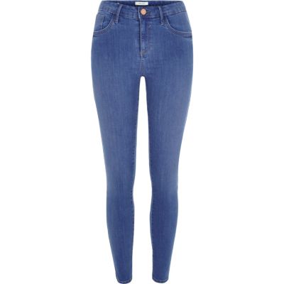 Bright blue Amelie superskinny jeans